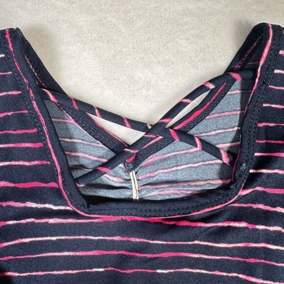 Dot Dot Smile Striped Black Pink Red Ballet Dress Crisscross Back Girls 2T READ - Picture 7 of 9